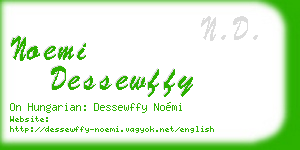 noemi dessewffy business card